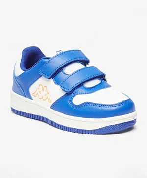 Kappa Colorblock Sneakers With Double Velcro Closure - Blue