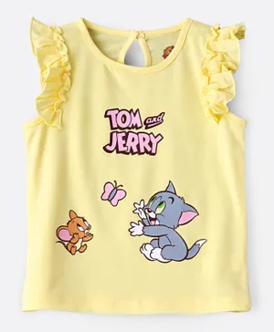 Warner Bros Tom & Jerry Top - Yellow