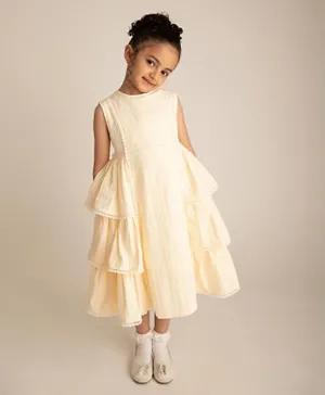 Kholud Kids - Children's Dress -Beige
