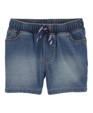 Carter's - Pull-On Denim Shorts - Navy