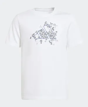 adidas Junior Train Graphic T-Shirt - White