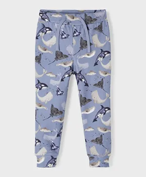 Name It All Over Print Sweatpants - Wild Wind