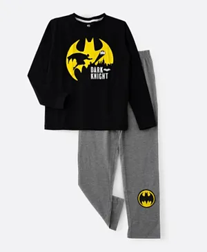 UrbanHaul X WB Batman Pyjama Set - Black & Grey