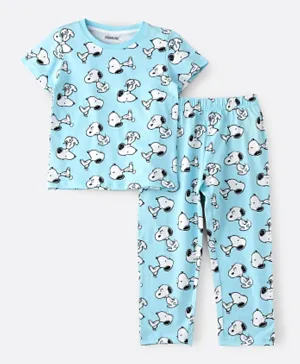 Peanuts Boys Hanger Packed Pajama Set - Blue