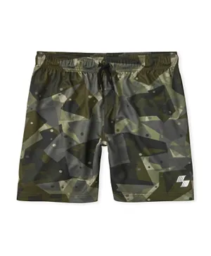 The Children's Place Camouflage Shorts - Green Agtate