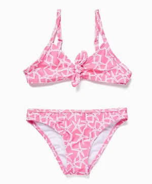 Zippy Star Fish Print Bikini - Pink