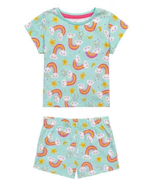 Minoti - Rainbow Aop Pajama Set -Multicolor