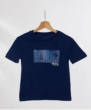 ايروبوستال قميص تي-شيرت جيمر لينتيكيولار - باللون البحري
