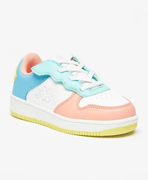 Kappa Colorblock Sneakers With Lace-Up Closure - Multicolor