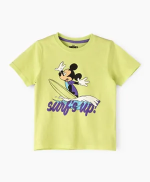 UrbanHaul X Disney Mickey Mouse T-Shirt - Yellow