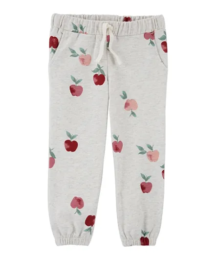 Carter's Apple Pull-On French Terry Joggers-Grey