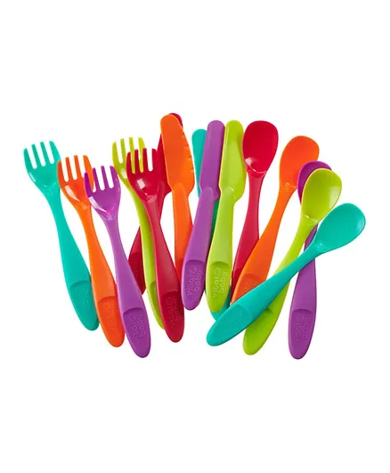 فيتال بيبي - مجموعة أدوات تناول الطعام البسيطة بشكل مثالي  - 15 قطعة