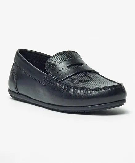 مستر دوتشيني - حذاء منقوش سهل الارتداء - أسود