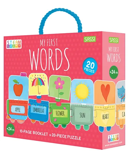 Sassi Steam Puzzle My First Words - 20 Pieces