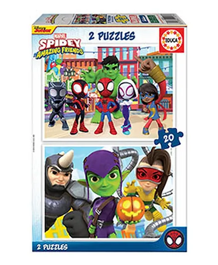 Educa Borras - 2 Spidy and his Amazing Friends Jigsaw Puzzles
