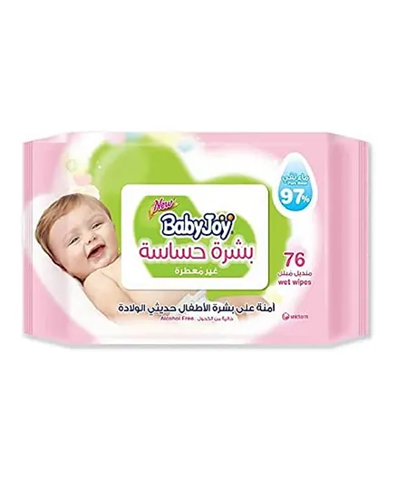 BabyJoy Sensitive Skin - 76 Wet Wipes