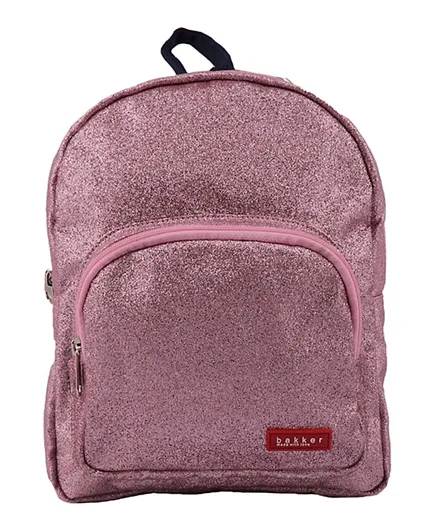 Bakker Mini Glitter Backpack Pink - 10.63 inches
