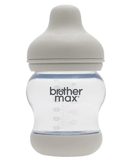 بروذر ماكس - زجاجة رضاعة مضادة للمغص من البولي بروبلين بيج - 160 مل