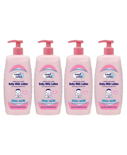 Cool & Cool Baby Milk Lotion  Pack of 4 - 500 ml