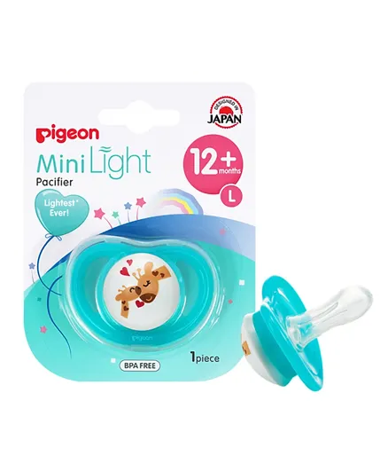 Pigeon Mini Light Pacifier L Unisex - Blue