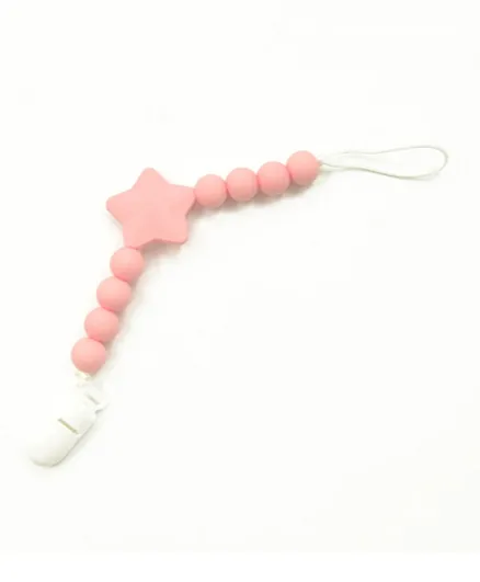 Luqu Silicone Pacifier Beads- Pink
