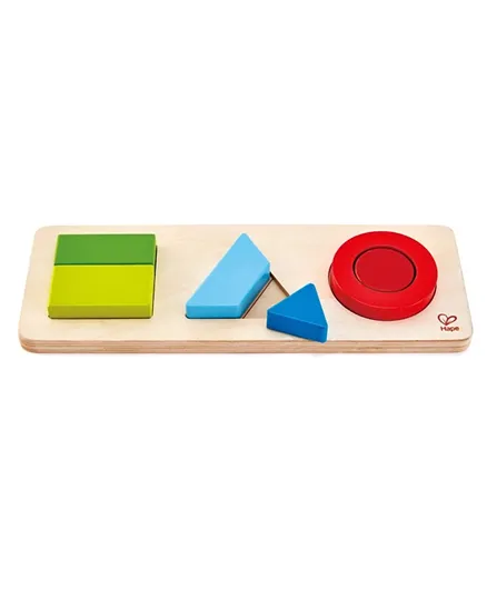 لعبة ألغاز خشبية بتصميم هندسي من هيب - متعددة الألوان