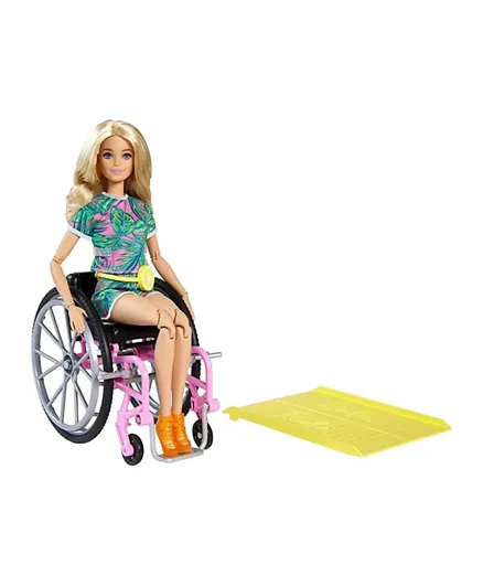 Barbie Fashionistas Doll #165 With Wheelchair & Long Blonde Hair - 29cm