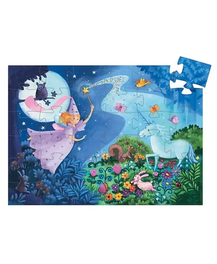 Djeco Fairy and Unicorn Puzzle Multicolour - 36 pieces