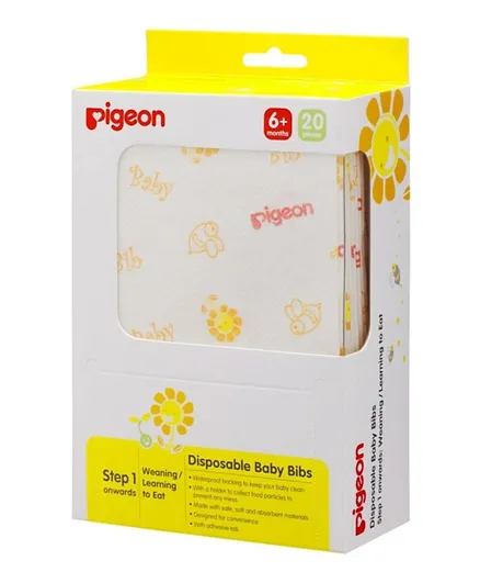 Pigeon - Disposable Baby Bibs - 20 Pcs