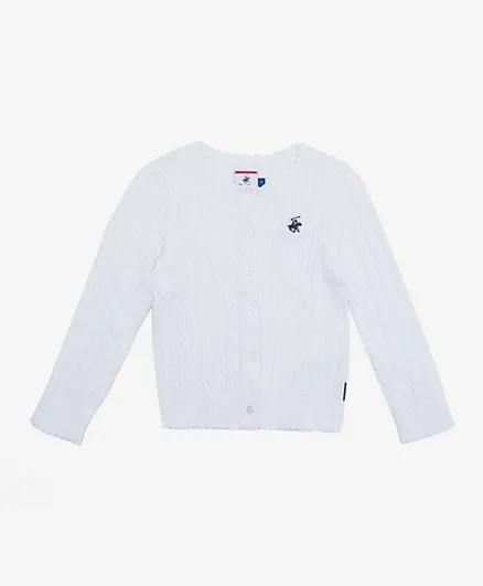 Beverly Hills Polo Club Cardigan - White