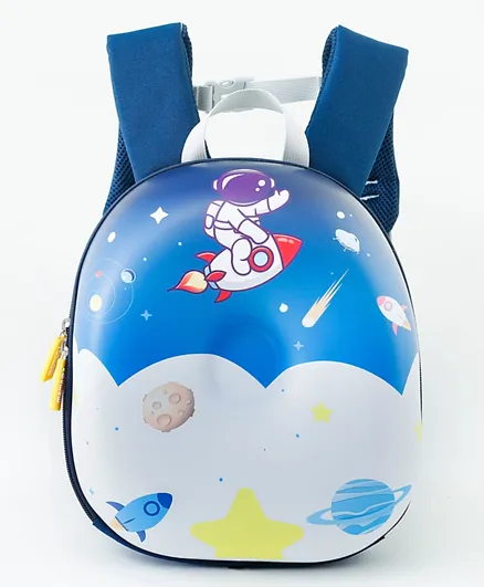 Astronaut Hard Front Backpack Blue - 11 Inch