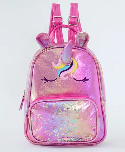 Unicorn Stylish & Classic Backpack Rose Red - 9.4 Inches