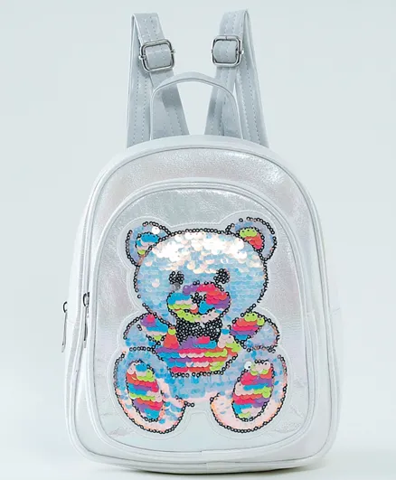 Stylish and Classic Panda Backpack White - 9 Inches
