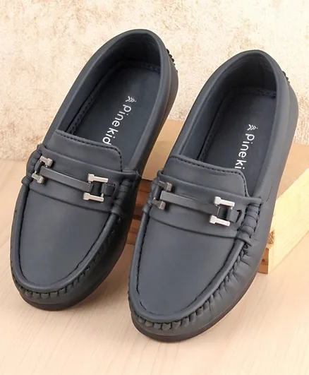 Pine Kids Slip On Formal Wear Shoes - Navy