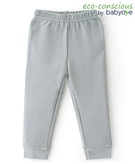 Babyoye Cotton Modal Full Length  Thermal Pants - Grey
