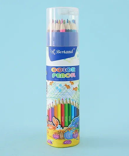 أقلام ملونة مثلثة - 24 قطعة