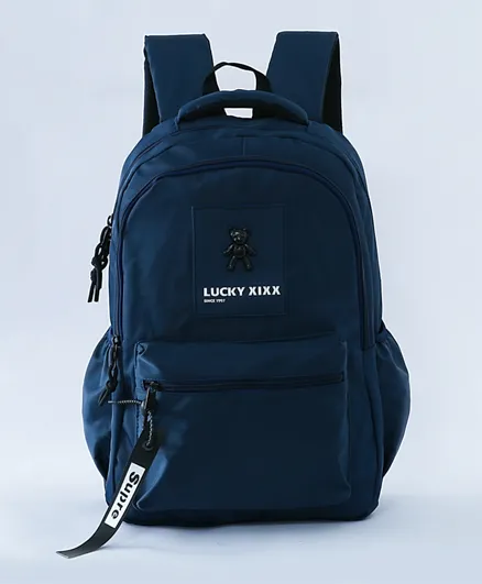 Lucky XIXX Logo Backpack Dark Blue - 19 Inch