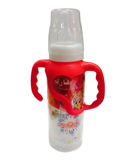 Farlin - Feeding Bottle with Handle 250ml - Red
