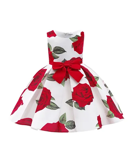 كووكي كيدز فستان حفلة طبعة الأزهار - متعدد الألوان