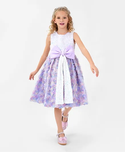 Kookie Kids Frocks & Dresses Lavender 150 Girl
