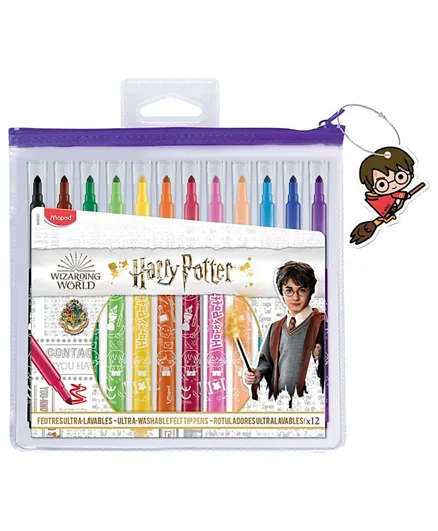 Maped Felt Tip pens Harry Potter Set Multicolor - Pack of 12