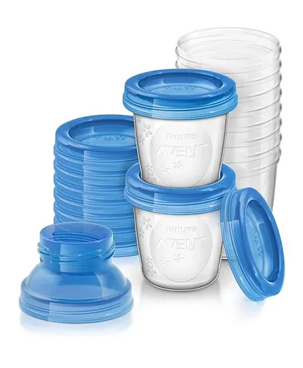 Philips Avent Breast Milk Storage Cups - Pack of 22