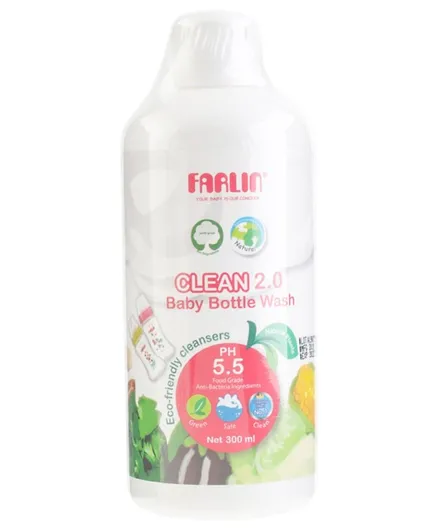 Farlin Baby Bottle Wash White - 300 ml