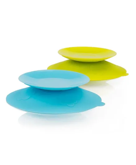 Kidsme Stay In Place Suction Placemat Pack Of 2 - Sky & Lime