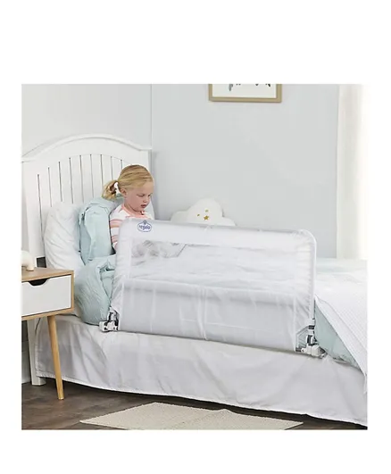 ريجالو - سرير أطفال متأرجح مع نظام أمان معزز  - أبيض
