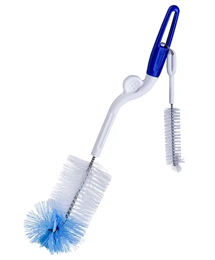 Pigeon Bottle and Nipple Brush - White and Blue