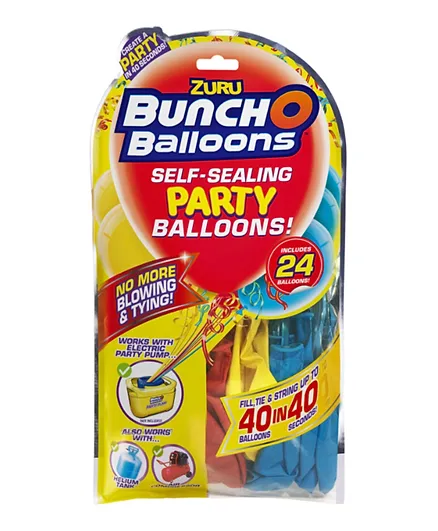 S002-Xuru Pack of 3 Bunch O Party Balloons -Red/Blue/Yellow
