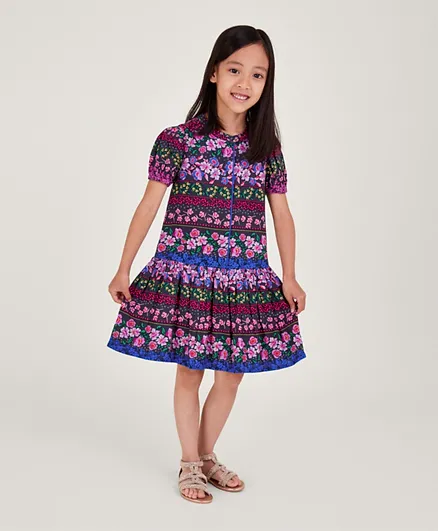 مونسون تشيلدرن فستان بطبعة زهور - متعدد الألوان