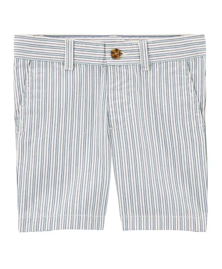 Carter's Striped Shorts - White Blue