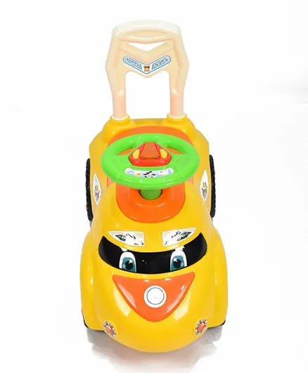 Amla - Children's Push Car with Music - Yellow
